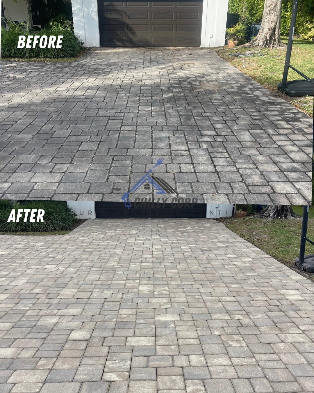 Paver Cleaning & Sealing